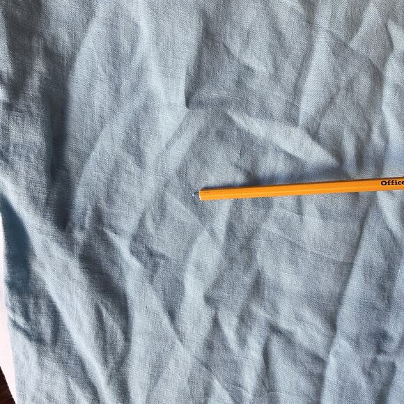 Paraphrase Women Cropped Pants Size 16W Light Blue Linen 24" Inseam - Picture 10 of 11